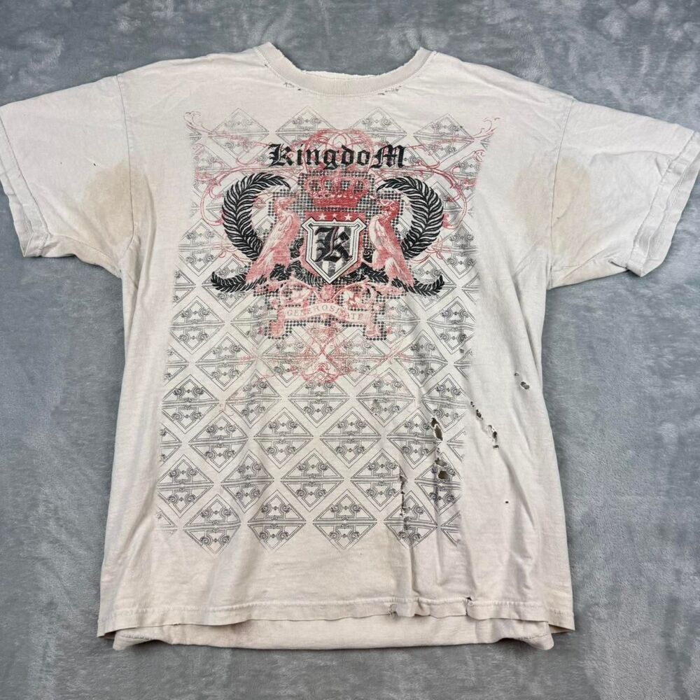 Disney Men's White and Cream T-shirt